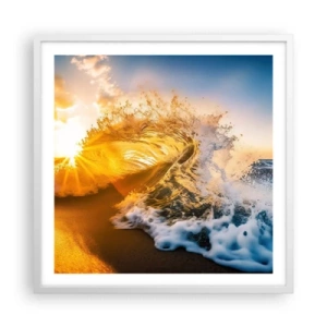 Poszter fekete keretben - Játék a homokban - 60x60 cm