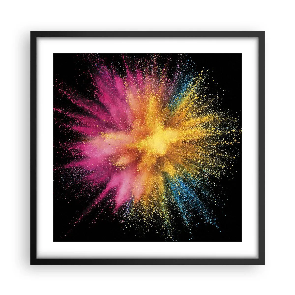 Poszter fehér keretben - A színek születése - 50x50 cm