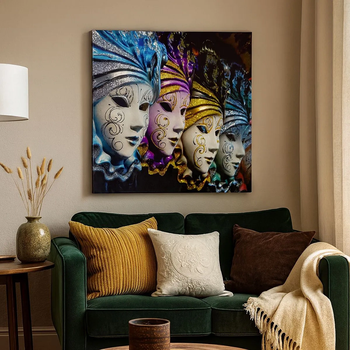 Vászonkép - Rejtély aranyban és ezüstben - 30x30 cm