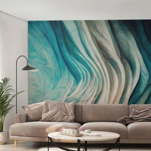 Fotótapéta Premium Canvas - Kék telhetetlenség - Darab, 3D, Absztrakció - 100x70 cm