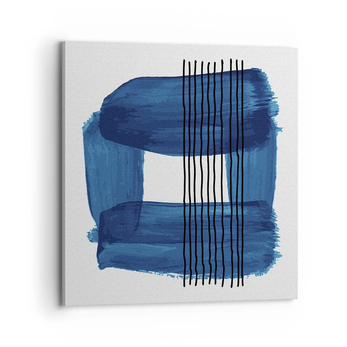Vászonkép - Kékes-fekete - 70x70 cm