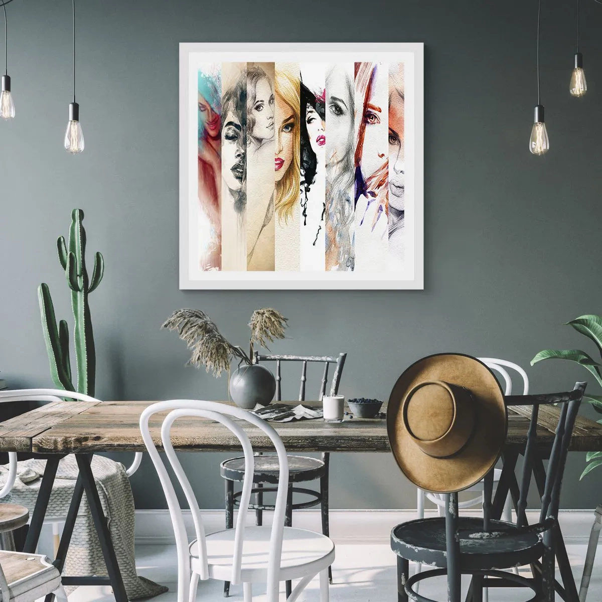 Poszter fekete keretben - És ez mindig TE - 50x50 cm