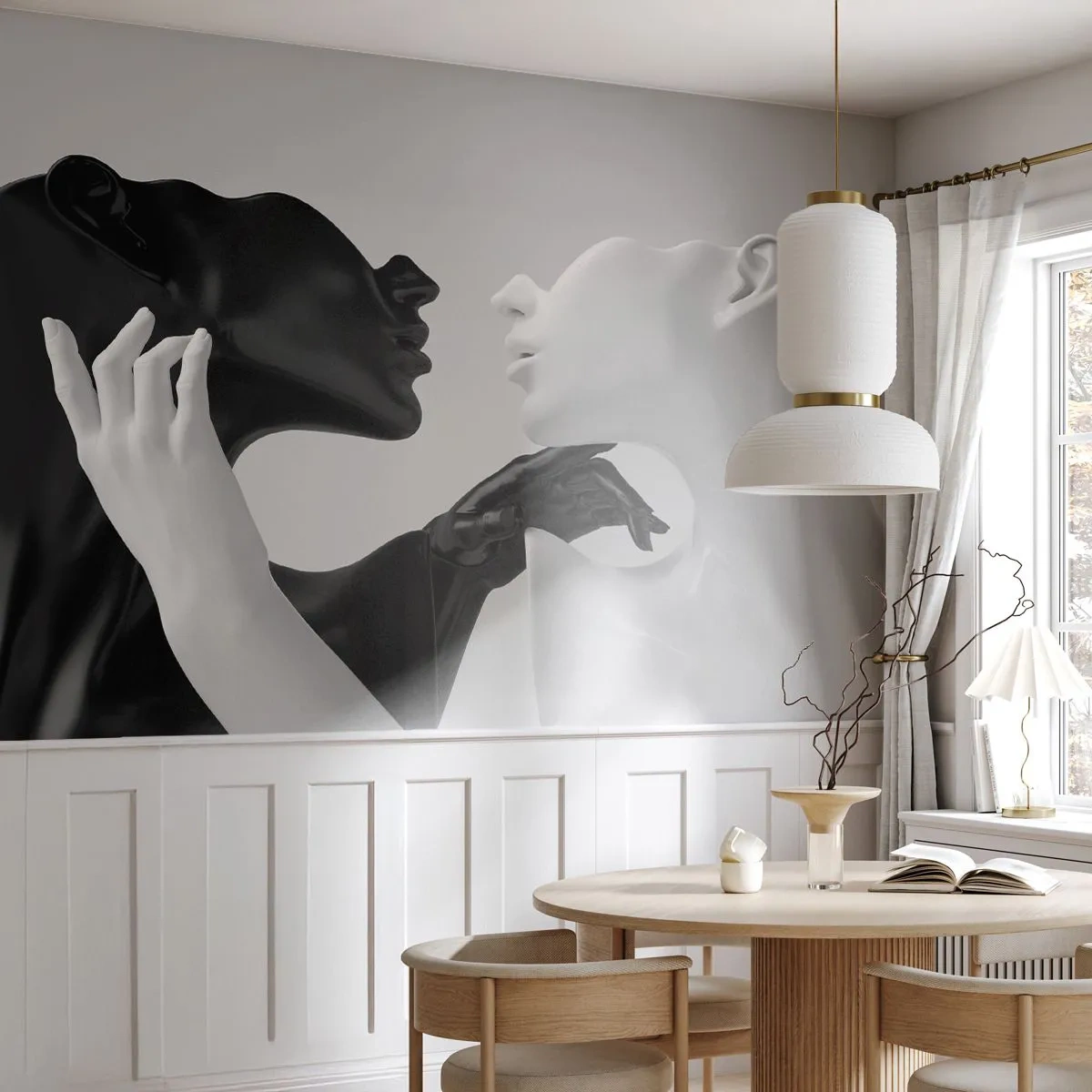 Öntapadós Fotótapéta Deluxe Sticker - Vonzás - Vágy - Absztrakció, Manöken, Szobor - 200x140 cm