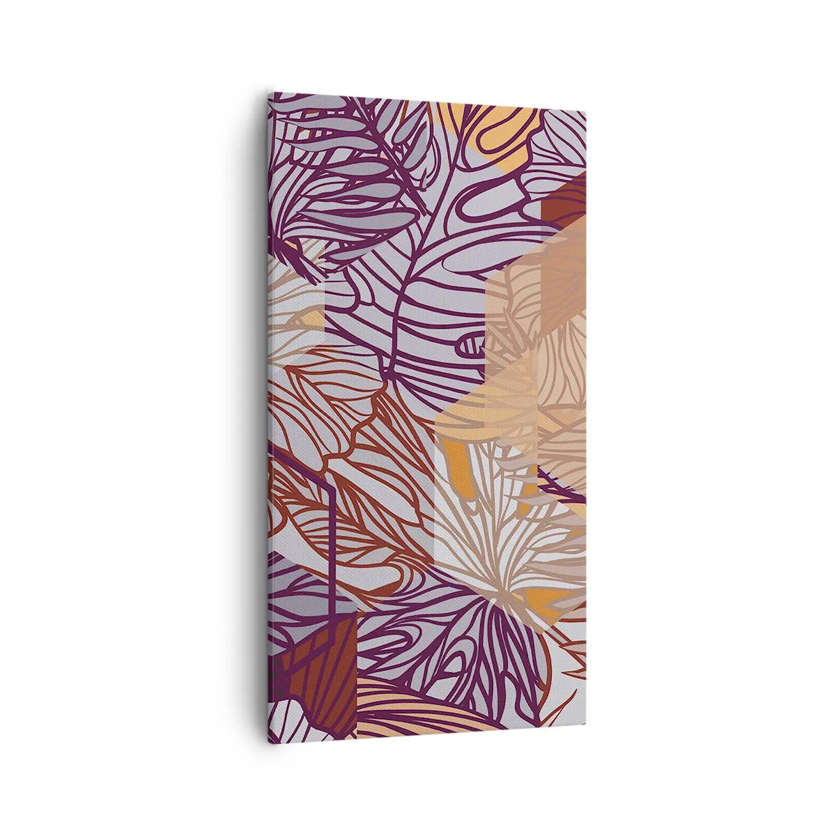 Vászonkép - Lehetetlen kapcsolat a geometria és a természet között - 55x100 cm