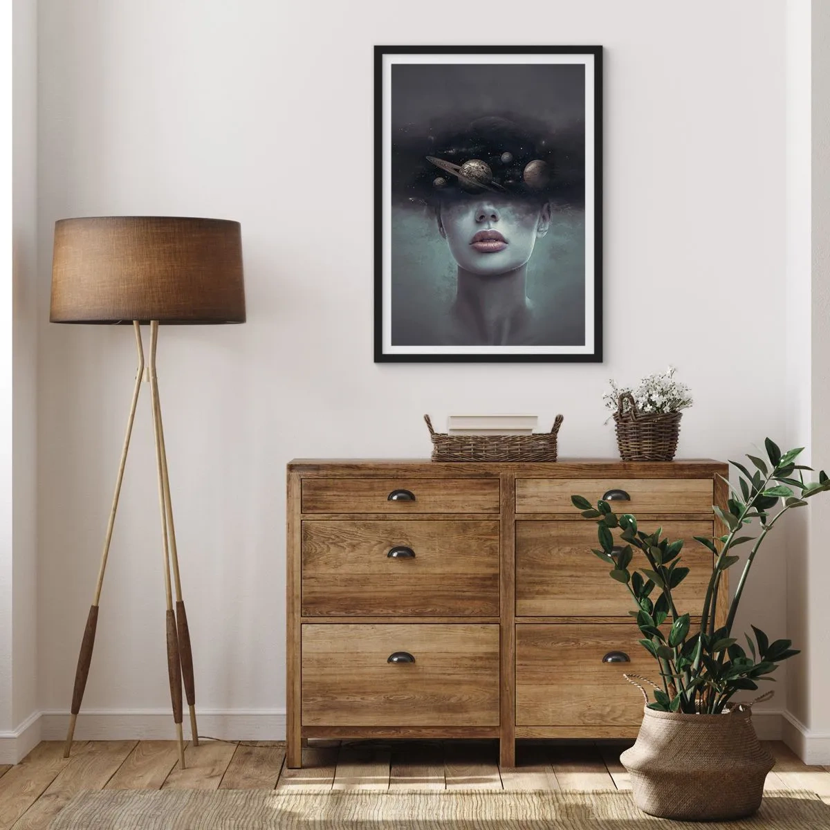 Poszter fehér keretben - És a bolygók megvadulnak... - 70x100 cm