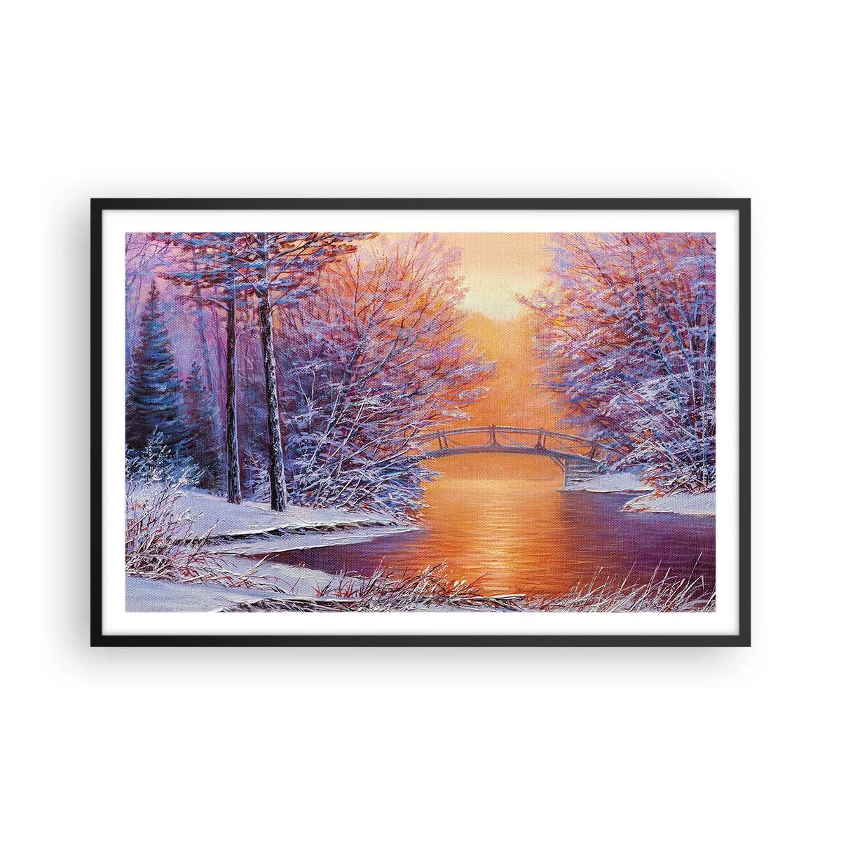 Poszter fehér keretben - Találkozzunk itt - 91x61 cm