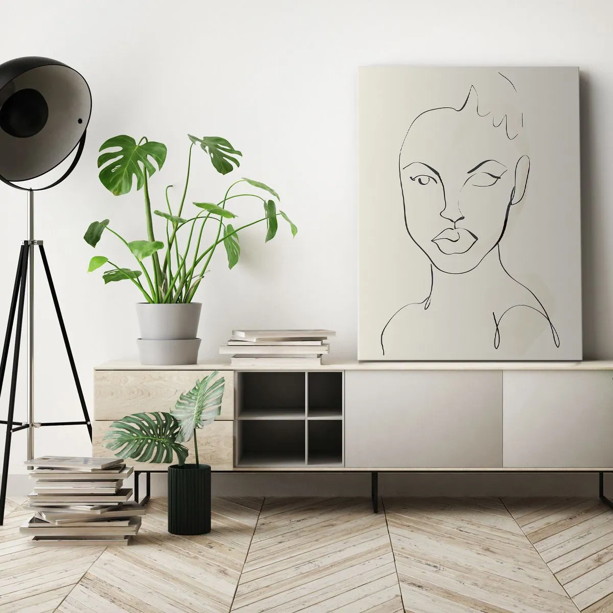 Vászonkép - Az érzékiség körvonala - 65x120 cm