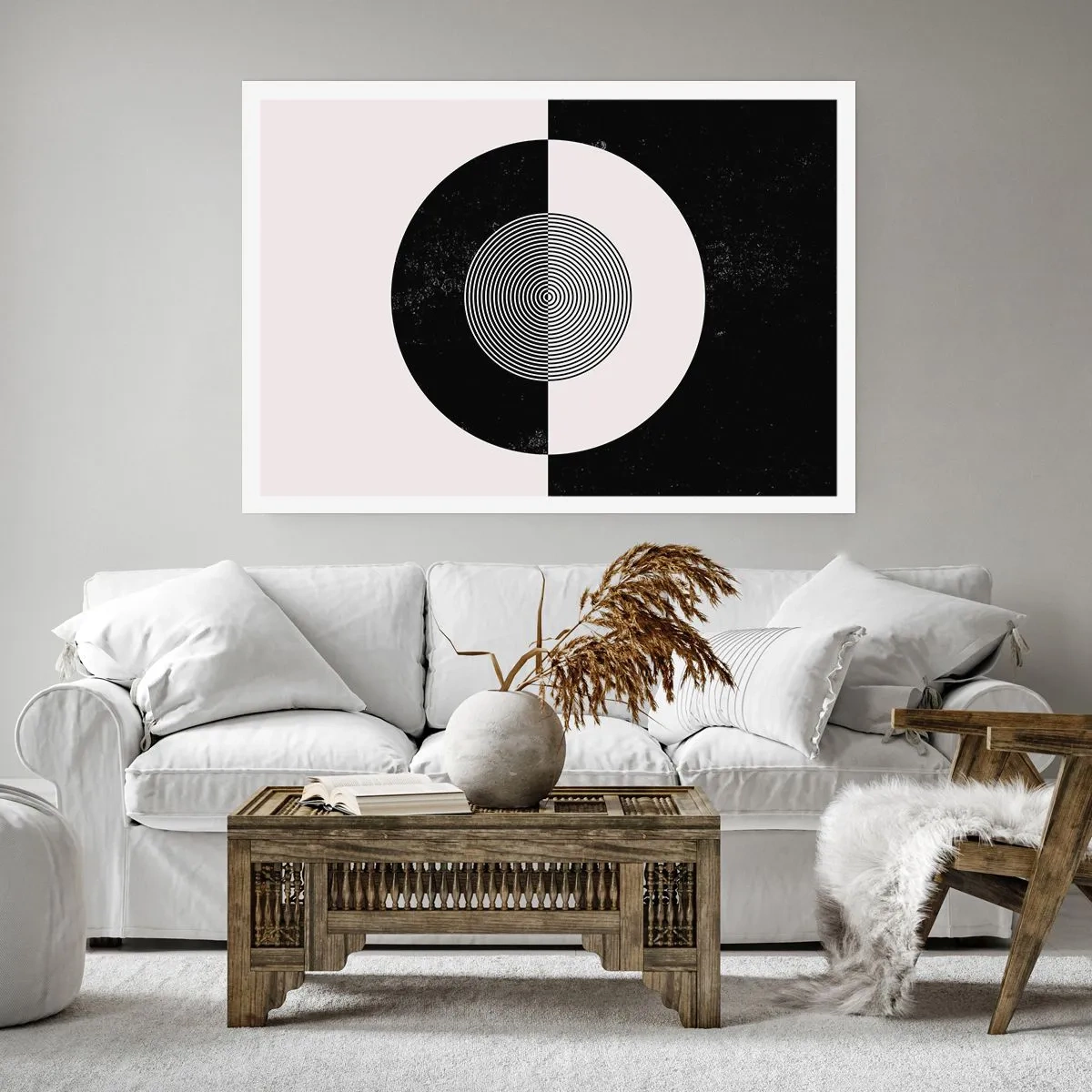 Poszter - Harmónia fekete-fehérben - 100x70 cm