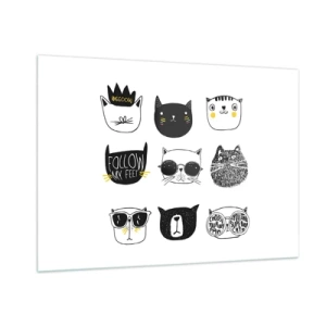 Üveg kép - Mindenki más - 100x70 cm