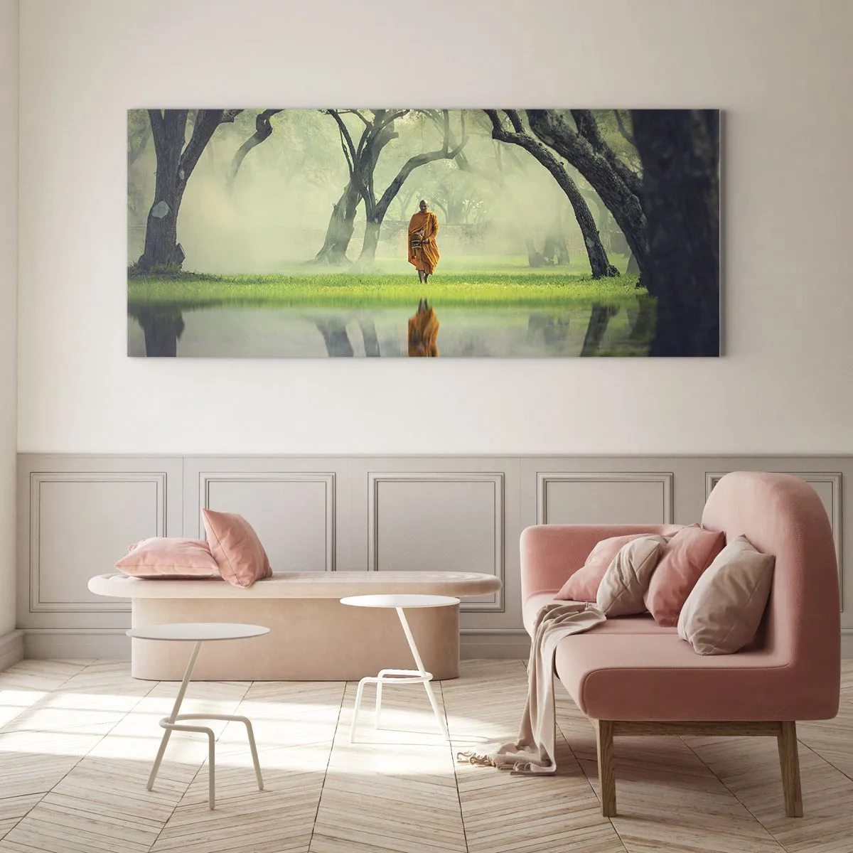 Üveg kép - Útban a megvilágosodás felé - 120x50 cm