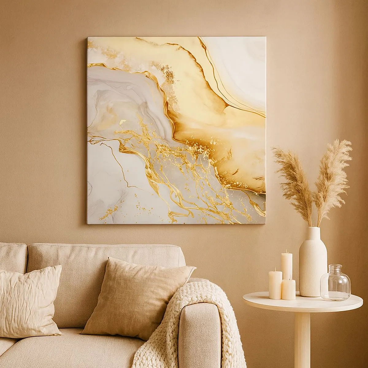 Vászonkép - Absztrakció: szépség és jóság - 30x30 cm