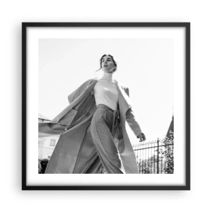 Poszter fehér keretben - Velem jössz? - 50x50 cm