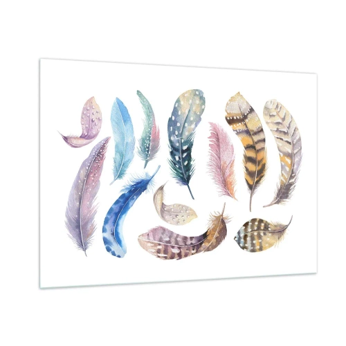 Üveg kép - Könnyű, tarka és sokszínű - 100x70 cm