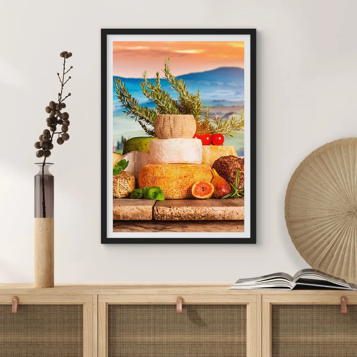 Poszter fehér keretben - Az olasz életöröm - 61x91 cm