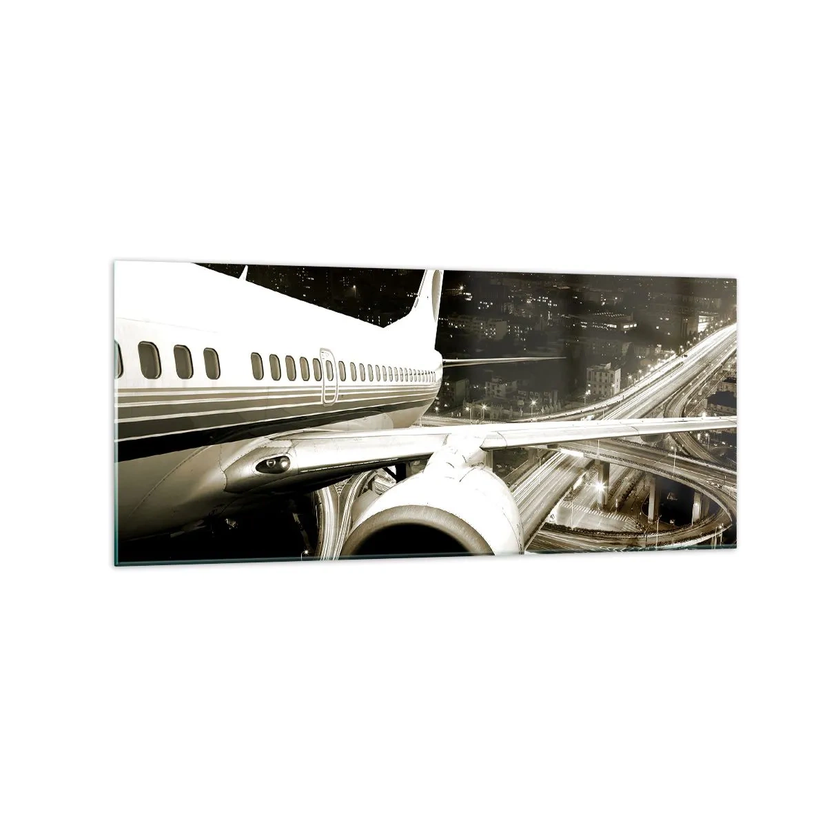 Üveg kép - Felrepülni az éjszakába - 120x50 cm