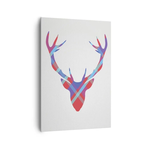 Vászonkép - skót szarvas - 70x100 cm