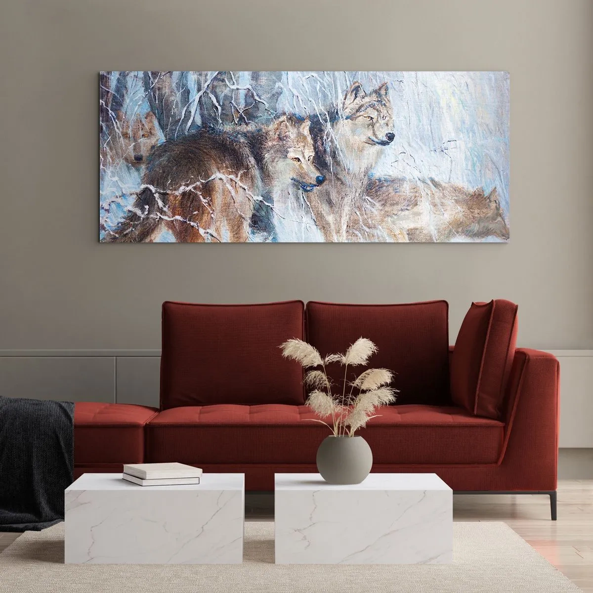 Üveg kép - Figyelem! Közeledik… - 100x40 cm