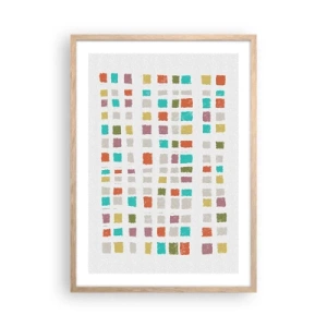 Poszter világos tölgy keretben - Ismeretlen játék - 50x70 cm
