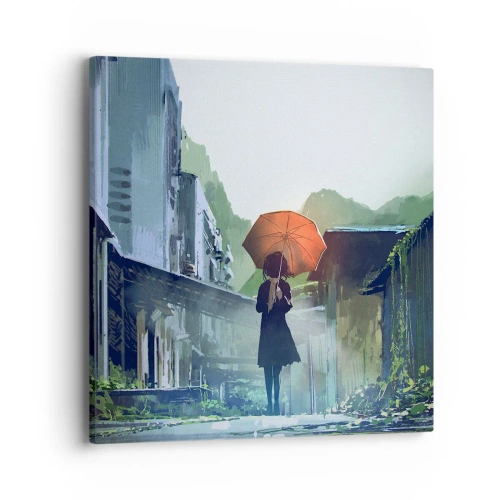 Vászonkép - Éltető eső - 40x40 cm