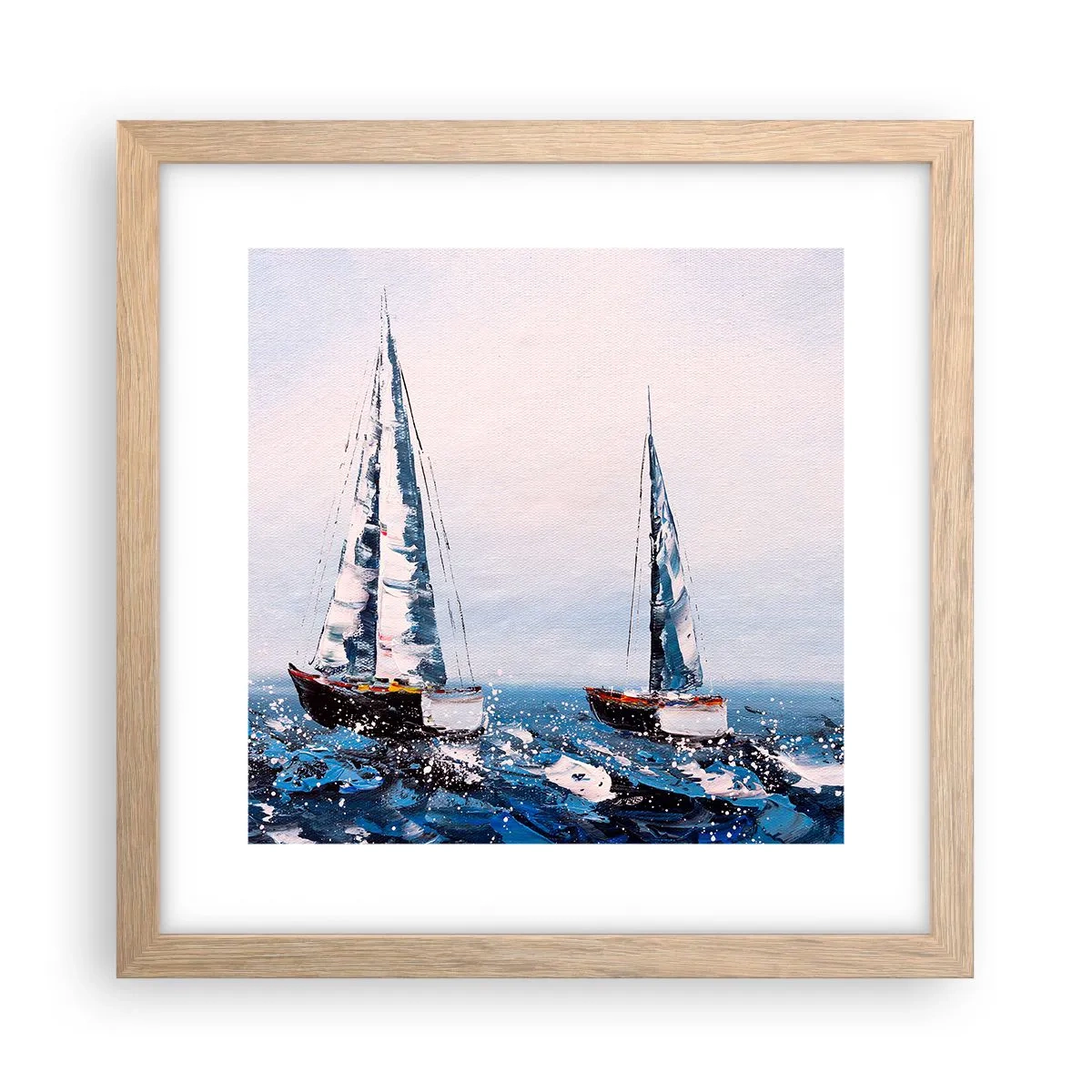 Poszter világos tölgy keretben - A szél testvérisége - 30x30 cm