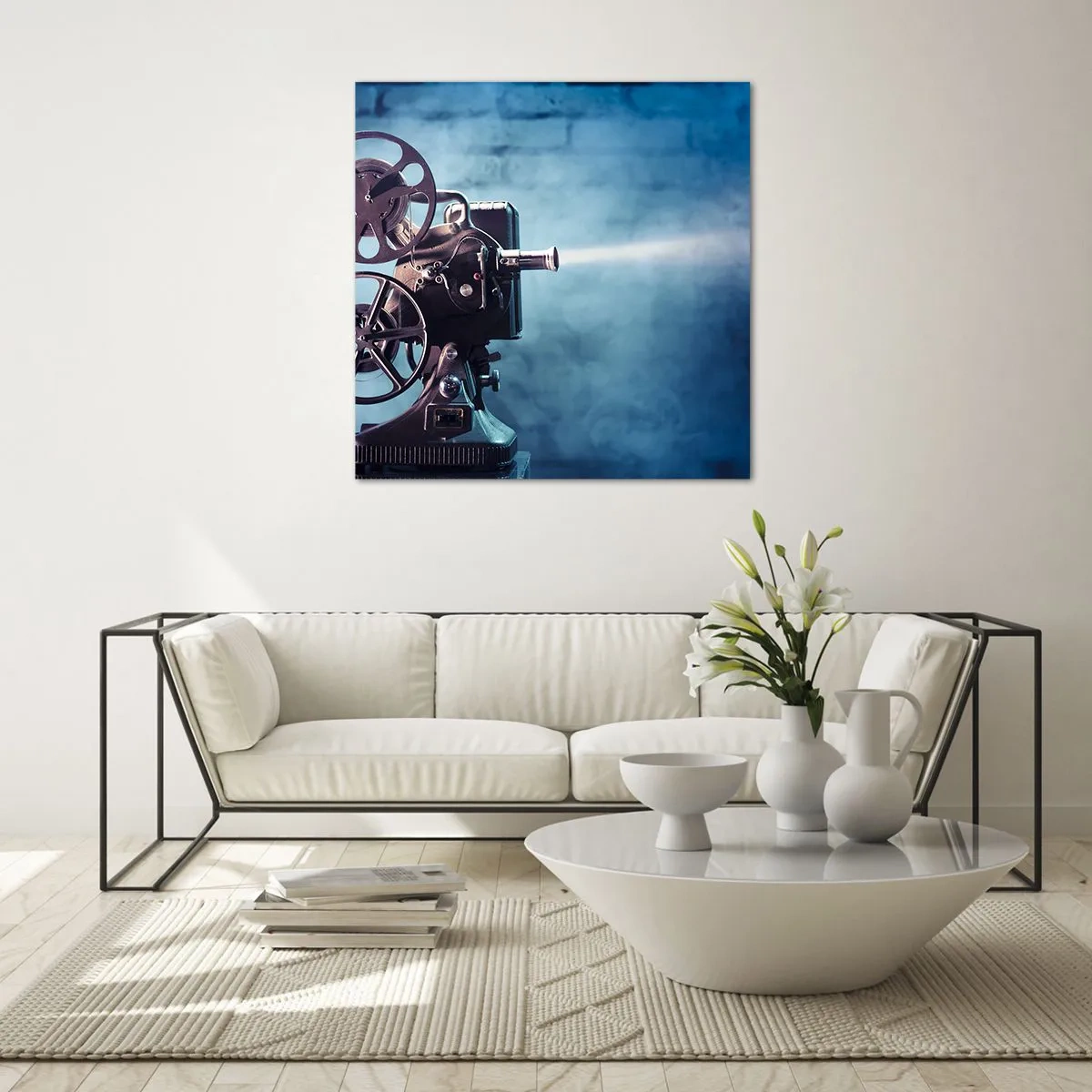 Üveg kép - A régi moziban - 40x40 cm