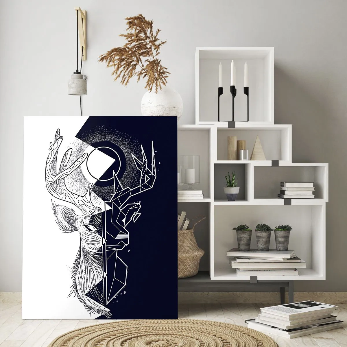 Üveg kép - Az ellentétek harca és egysége - 70x100 cm