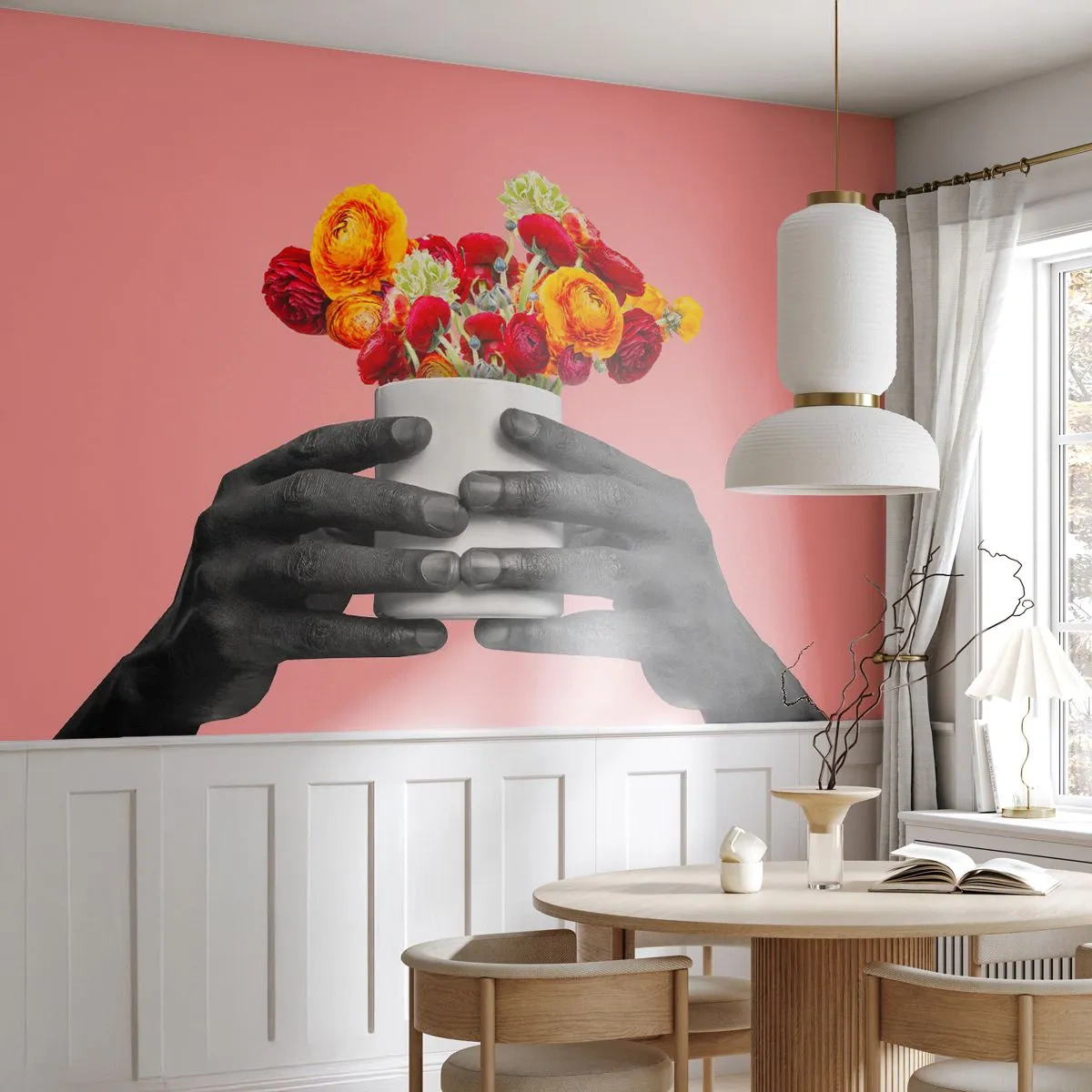 Öntapadós Fotótapéta Deluxe Sticker - Az élet apoteózisa - Absztrakció, Darab, Virágok - 350x256 cm