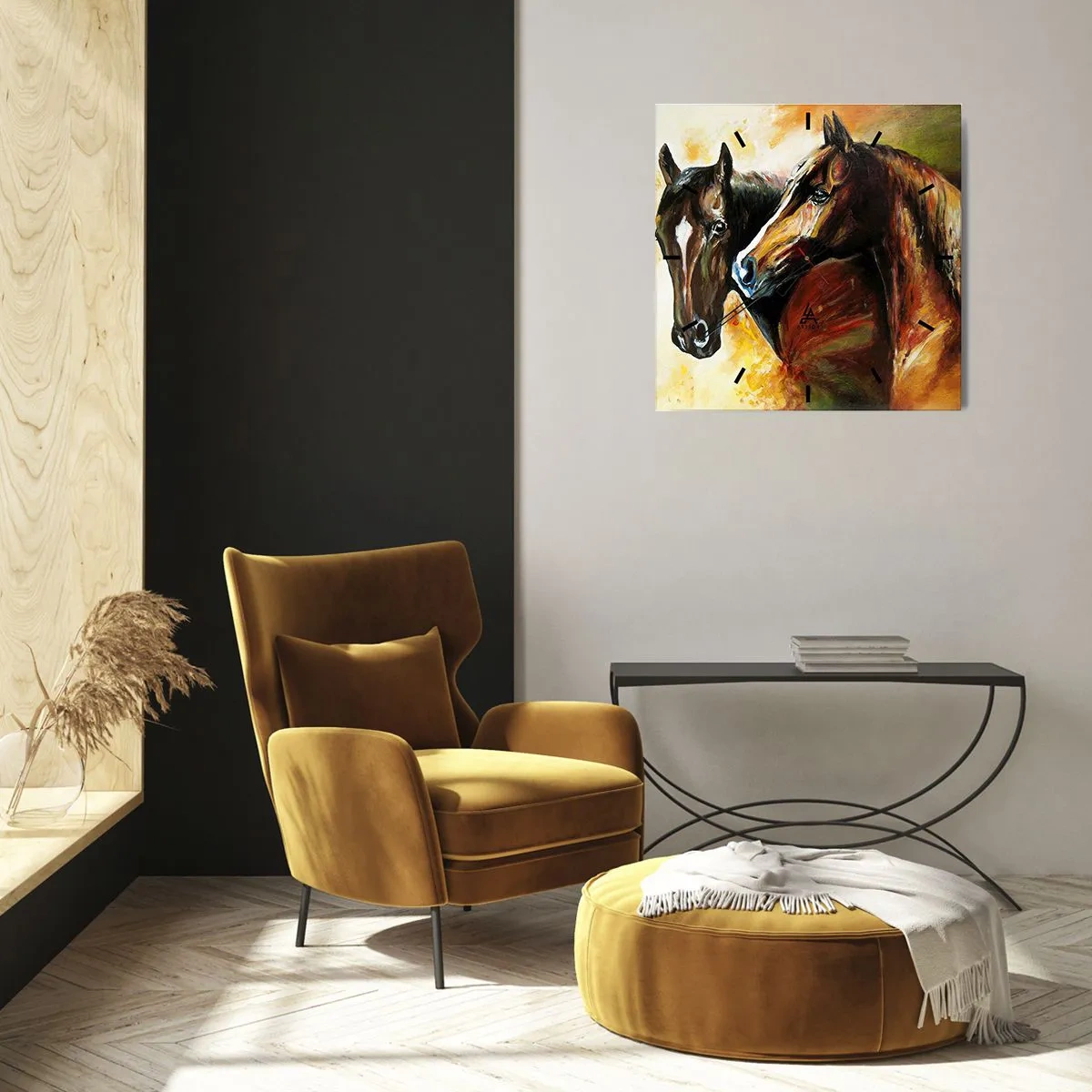 Falióra, Óra - Kétszer annyi sárm - 40x40 cm