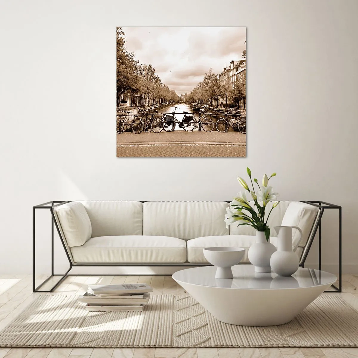 Üveg kép - Holland hangulat - 50x50 cm