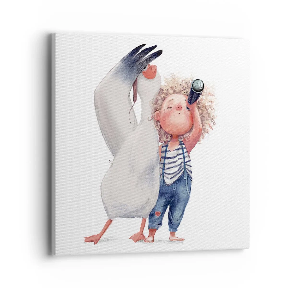 Vászonkép - Nagy utazási terve - 40x40 cm