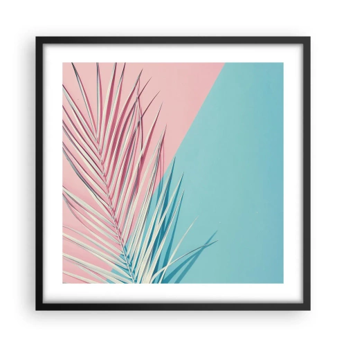 Poszter fehér keretben - Trópusi impresszió - 50x50 cm