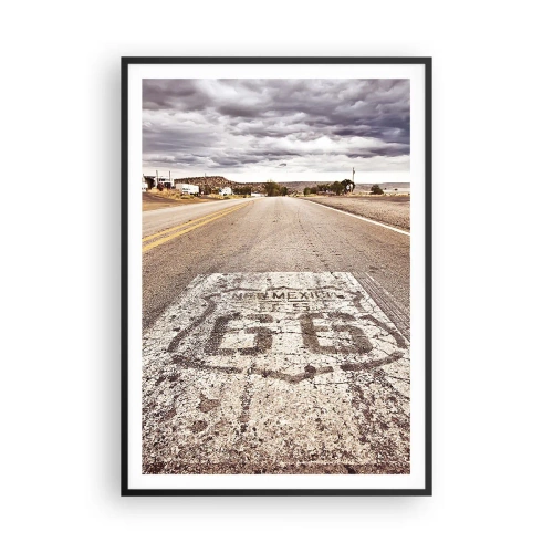 Poszter fehér keretben - Mother Road – amerikai legenda - 70x100 cm