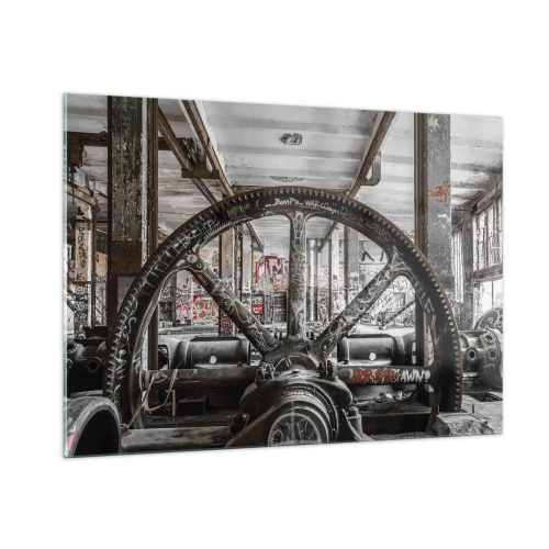 Üveg kép - A gyár titkos élete - 100x70 cm
