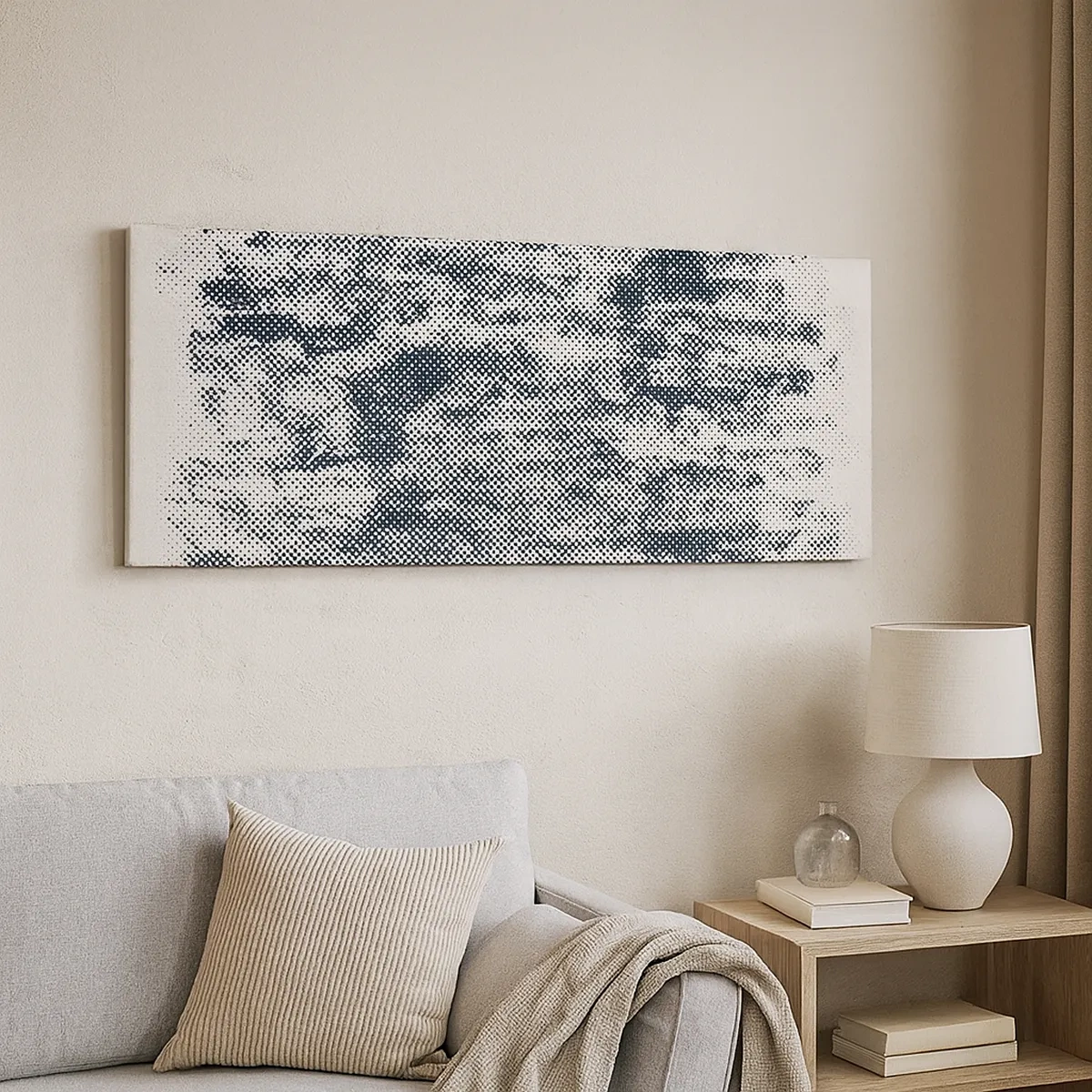 Vászonkép - Ködös kompozíció - 30x30 cm