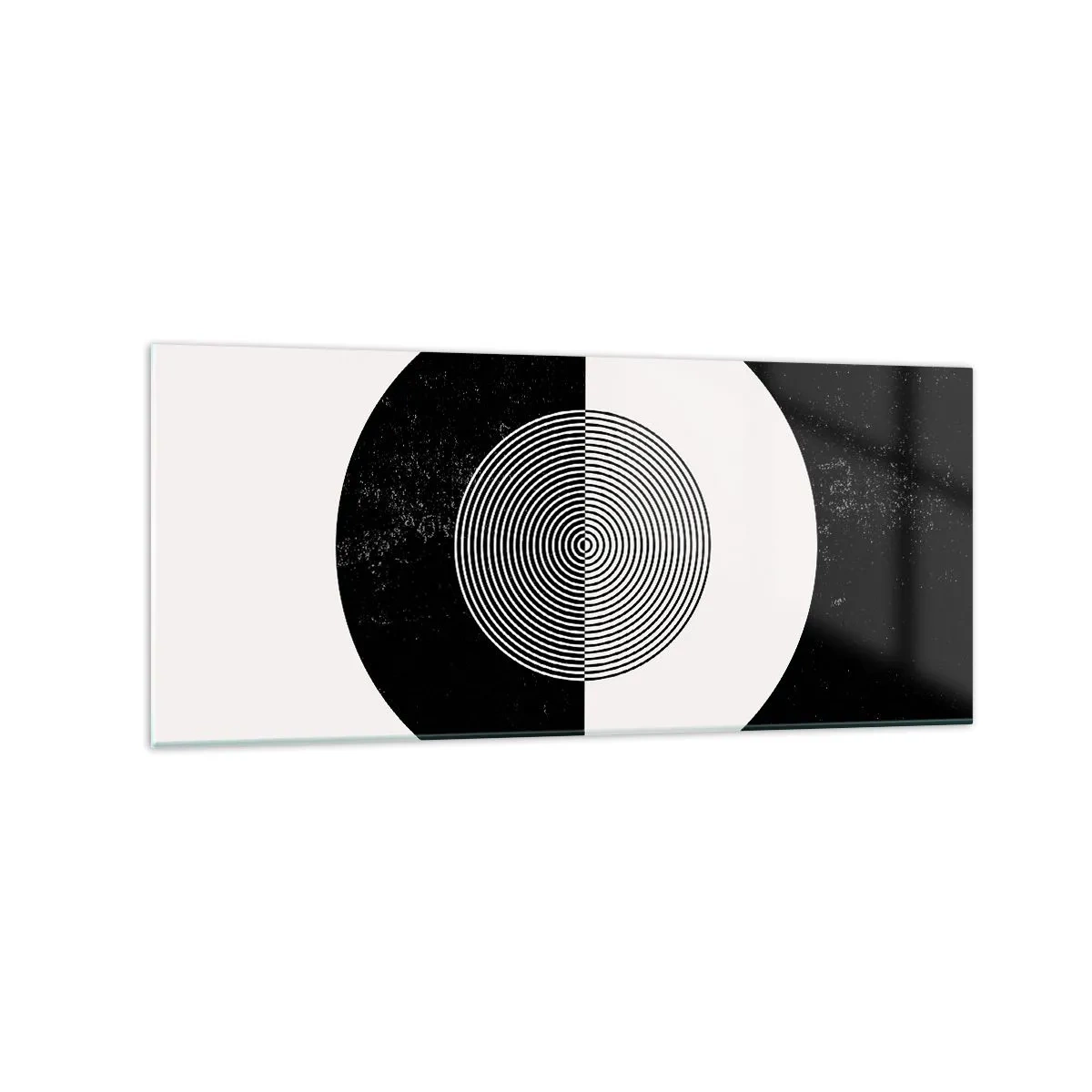 Üveg kép - Harmónia fekete-fehérben - 120x50 cm