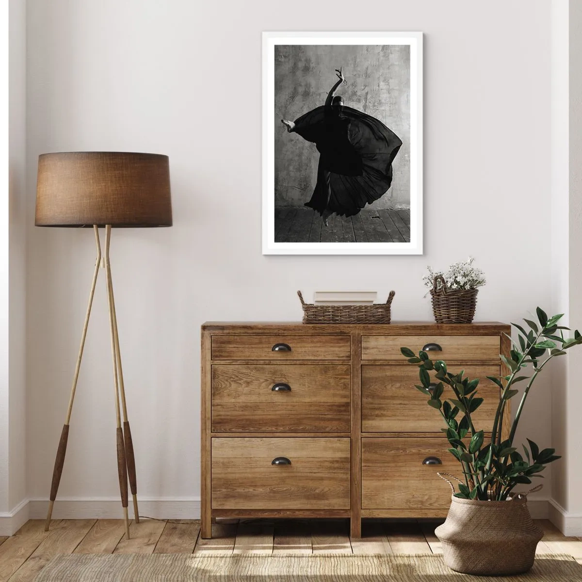 Poszter fekete keretben - Szenvedélyes pas - 50x70 cm