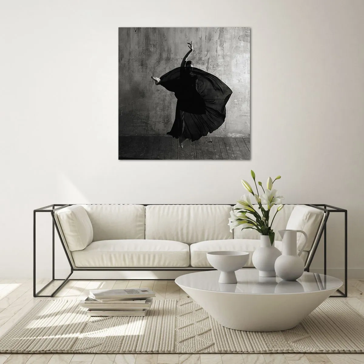 Üveg kép - Szenvedélyes pas - 60x60 cm