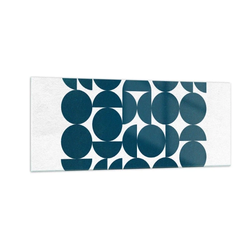 Üveg kép - Körök és félkörök - 100x40 cm