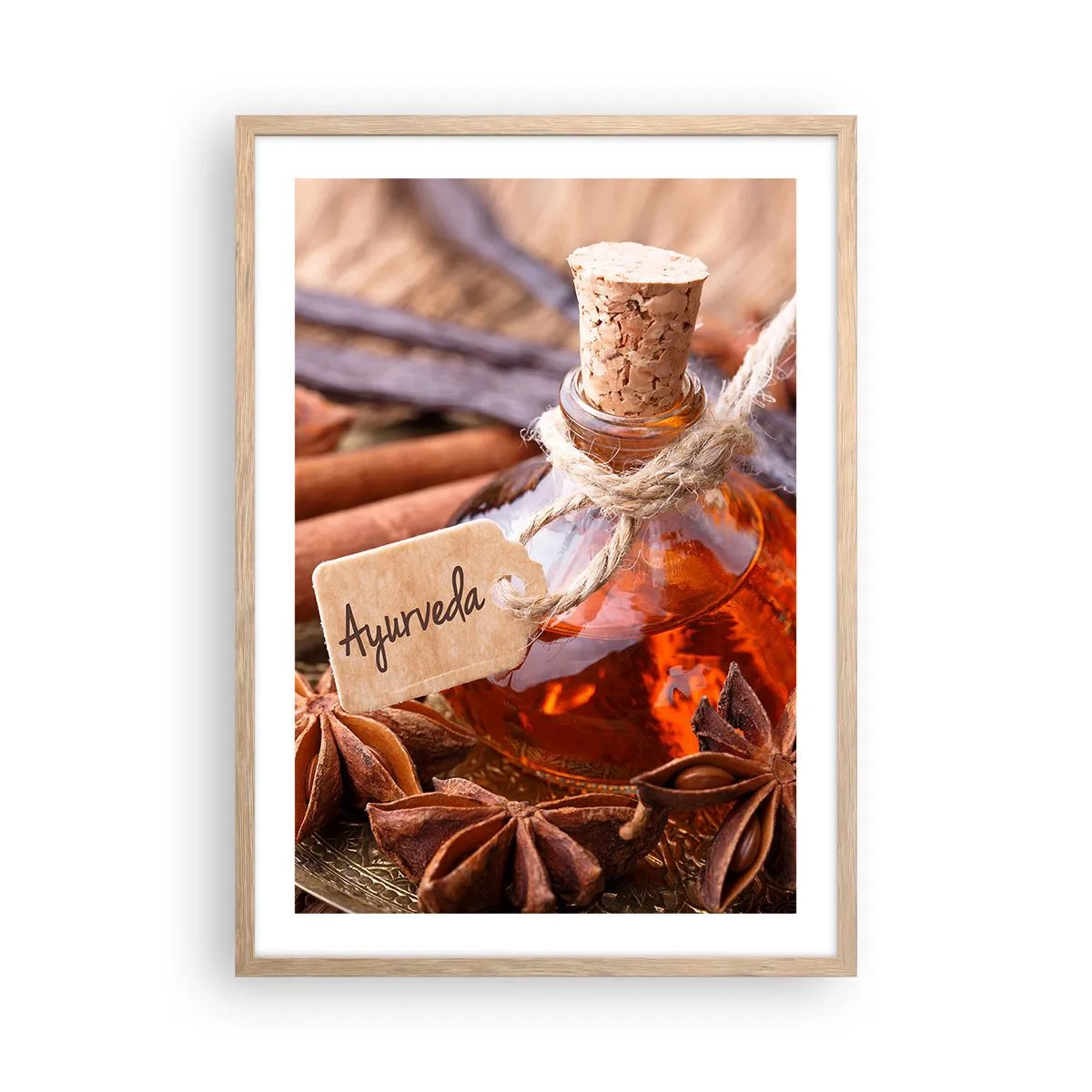 Poszter világos tölgy keretben - A test és a lélek egysége felé - 50x70 cm