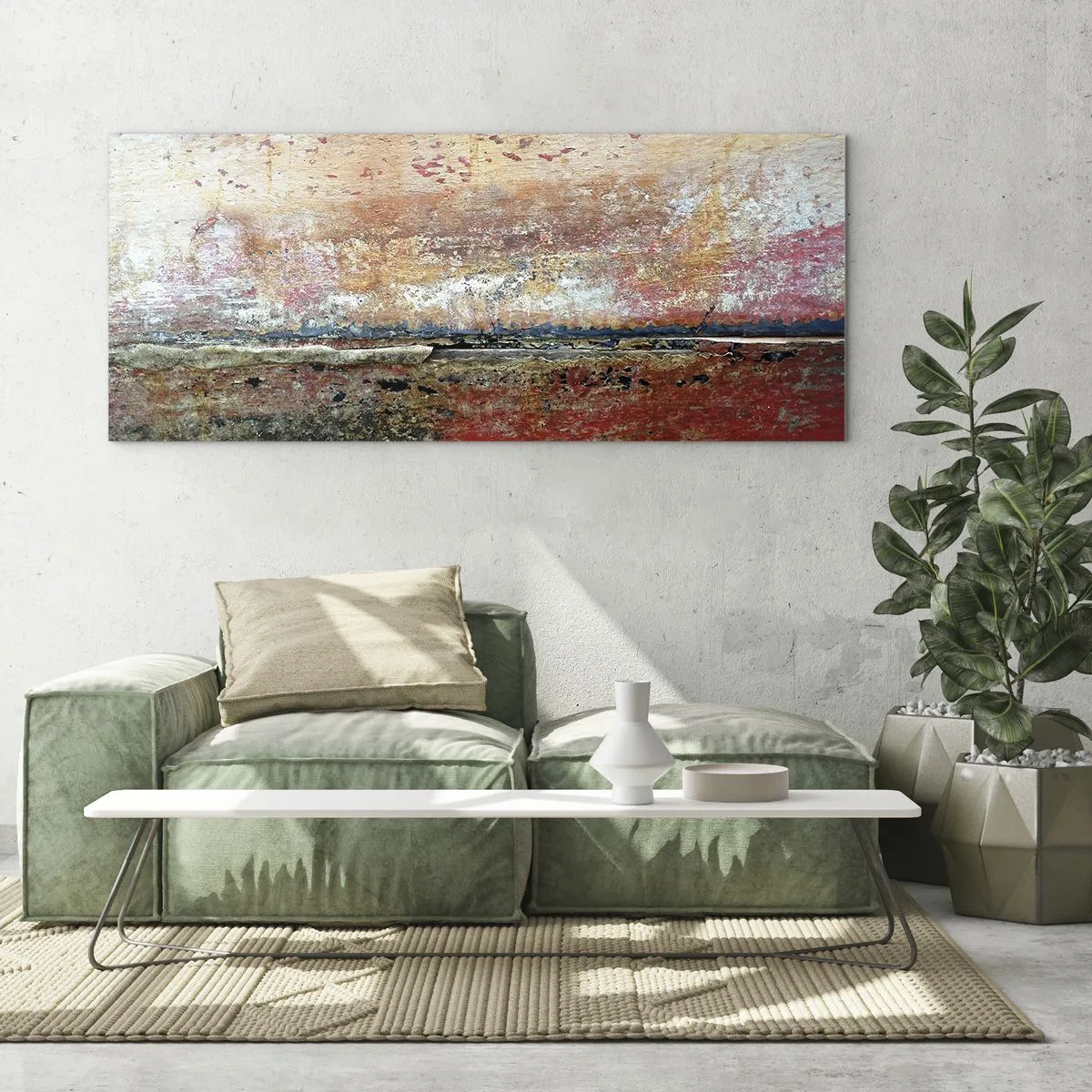 Üveg kép - Talán a tenger - 100x40 cm