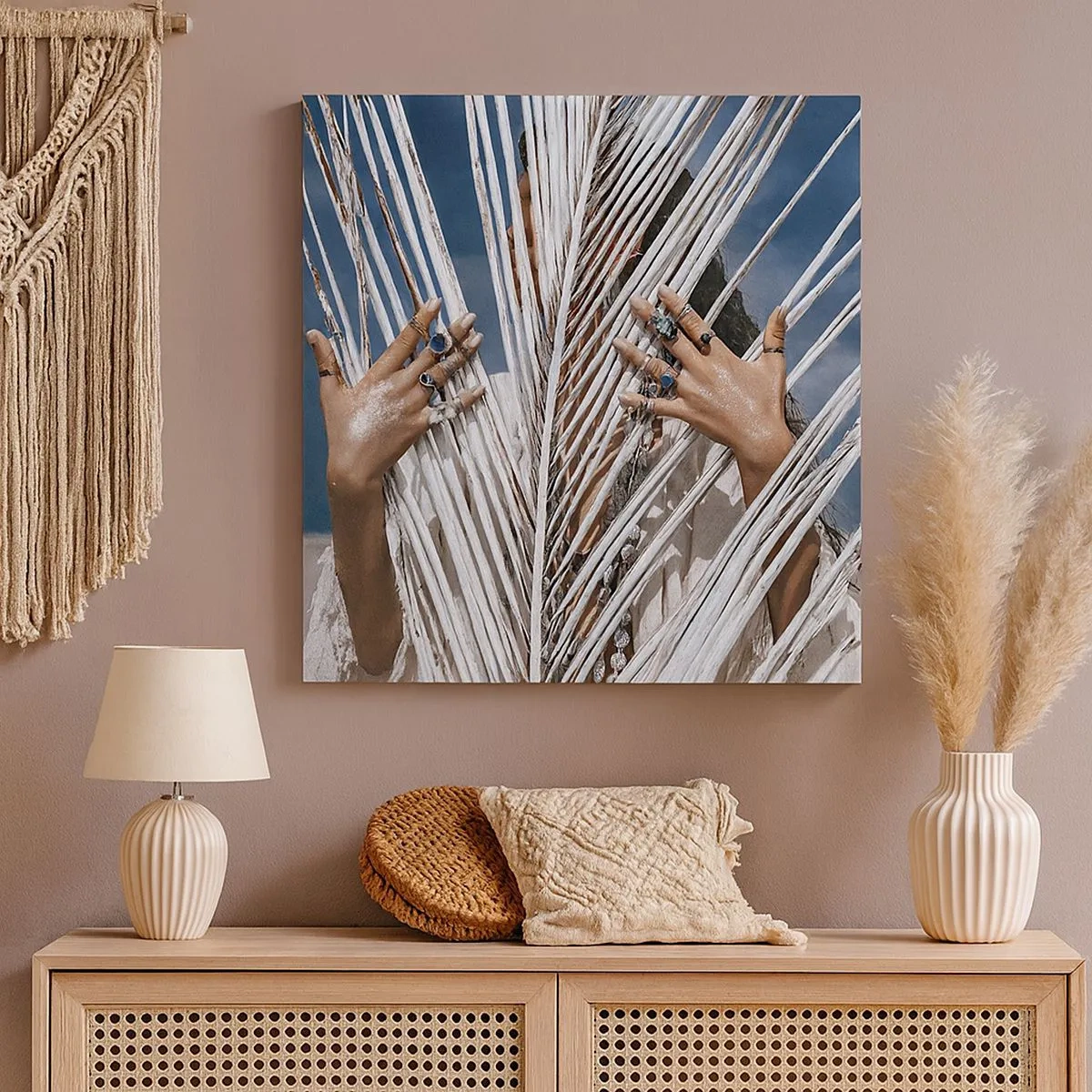 Vászonkép - Sámán asszonya? - 30x30 cm