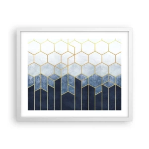 Poszter fekete keretben - Kompozíció szinkópa ritmusban - 50x40 cm