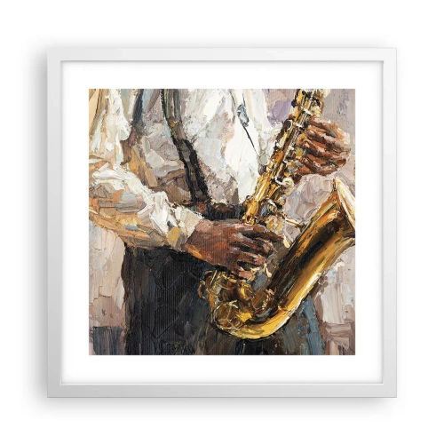 Poszter fekete keretben - Itt az idő egy szólóra - 40x40 cm