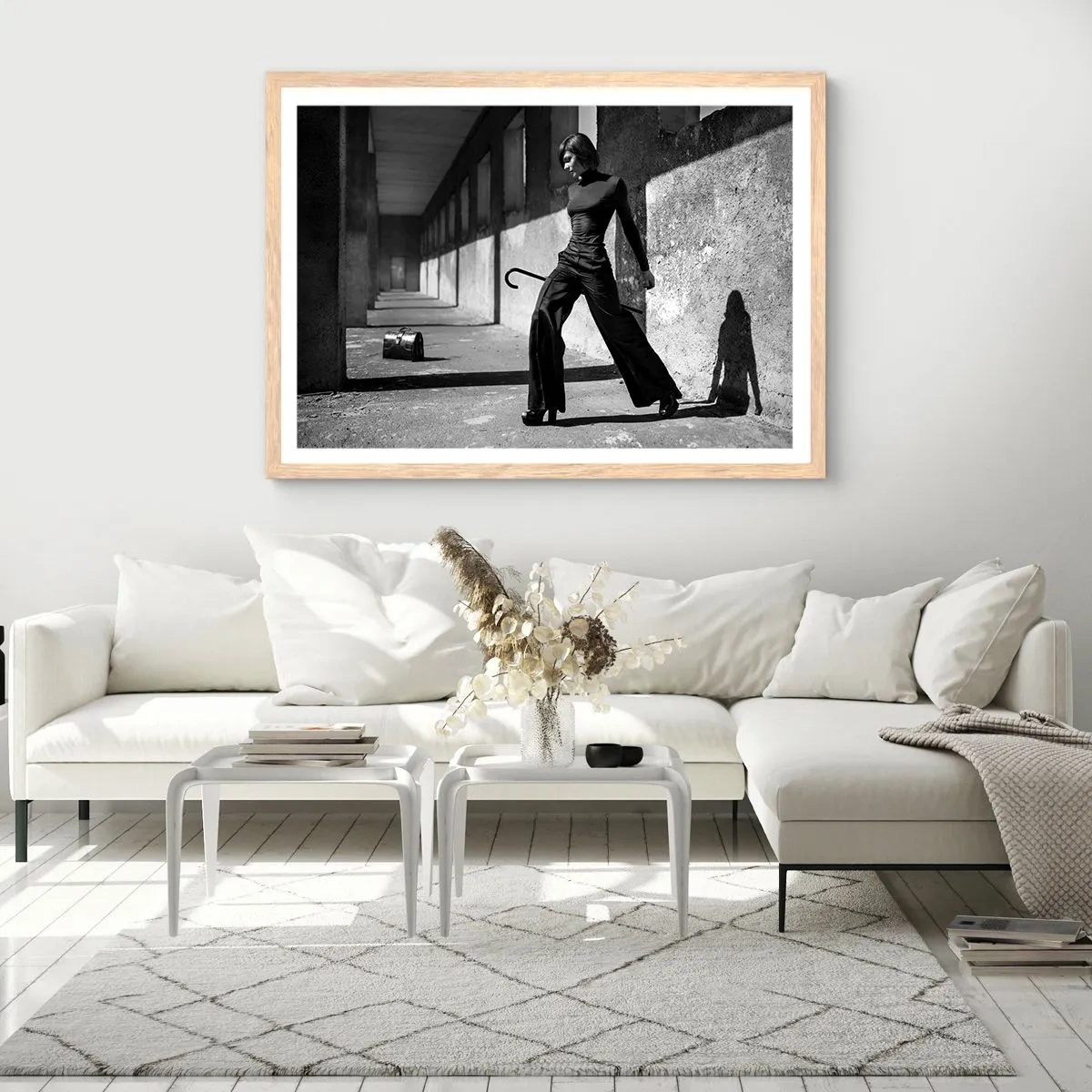 Poszter világos tölgy keretben - Városi elegancia - 100x70 cm