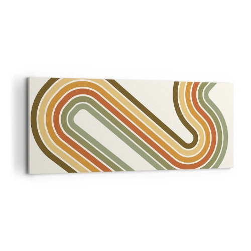 Vászonkép - Cikkcakkban a célba - 100x40 cm