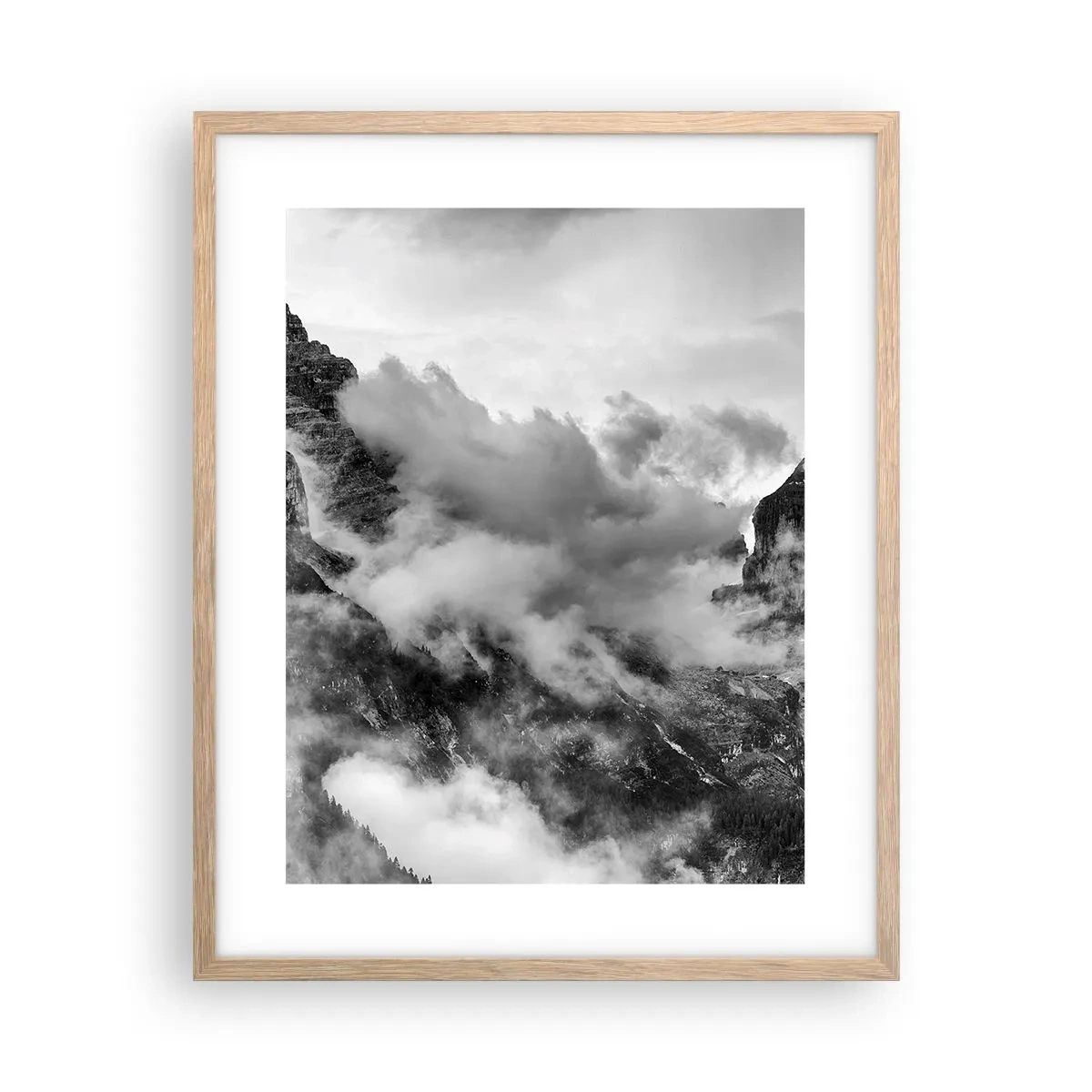 Poszter világos tölgy keretben - Gyönyörű és kegyetlen - 40x50 cm