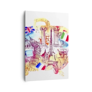 Vászonkép - Európai körút - 70x100 cm