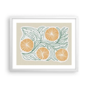 Poszter fekete keretben - Etnikus egy csipet absztrakcióval - 50x40 cm