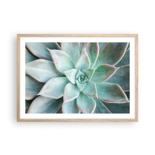 Poszter világos tölgy keretben - A sivatag szíve - 70x50 cm