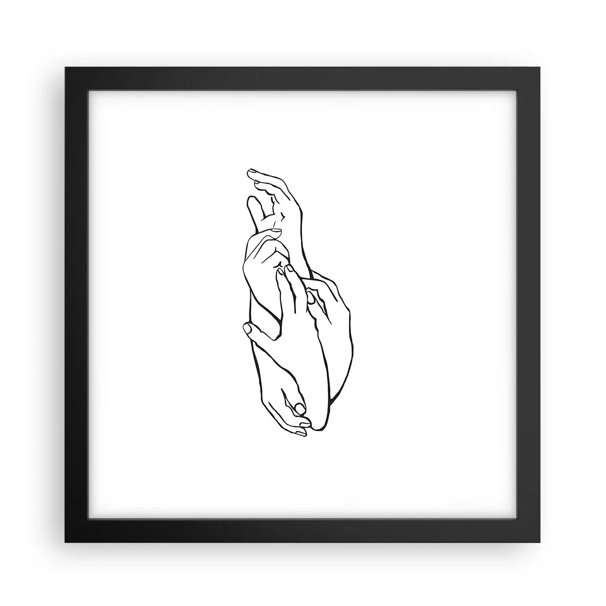 Poszter fehér keretben - Jó érintés - 30x30 cm